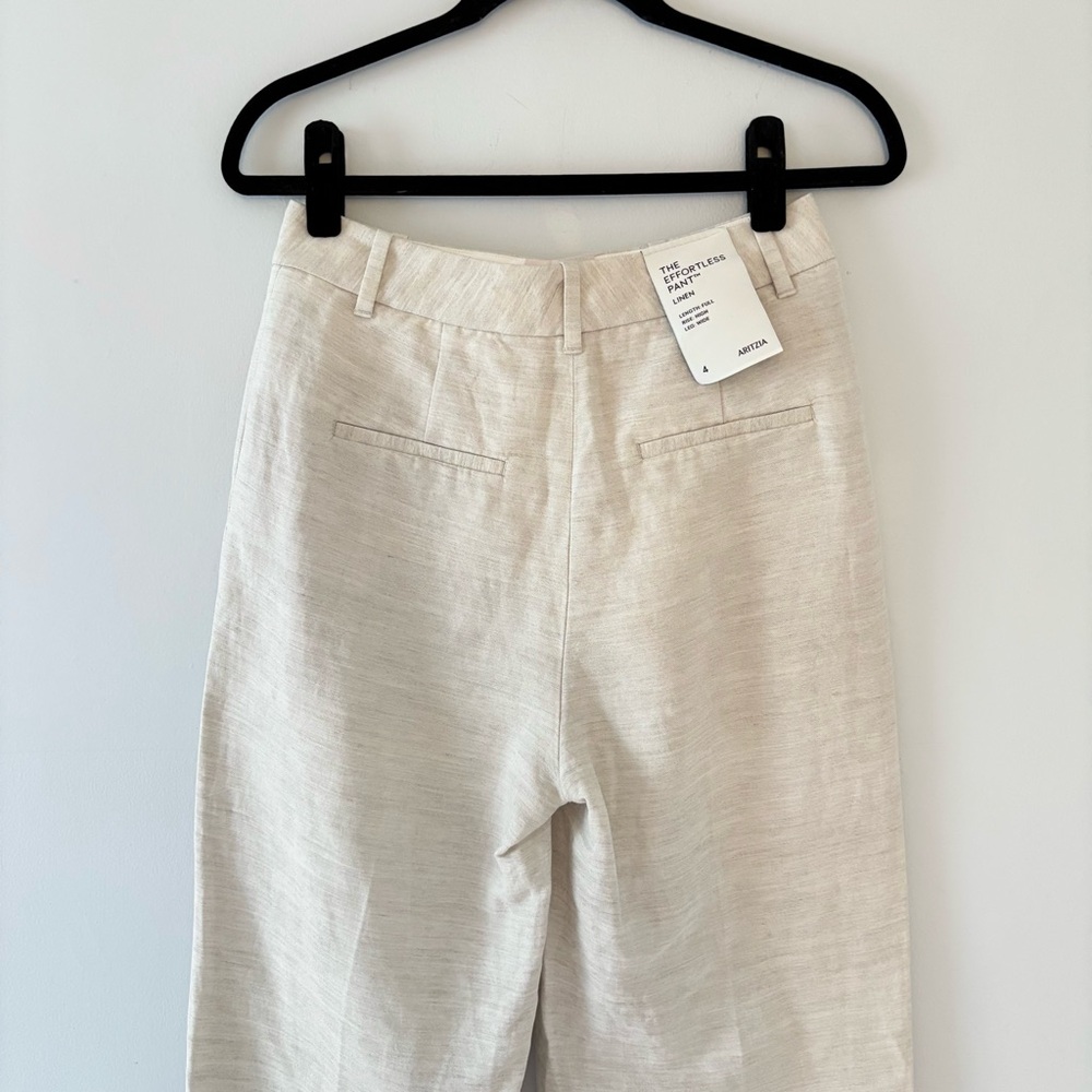 Aritzia The Effortless Pants - CruiseLinen in Natural Ecru - Picture 6 of 8